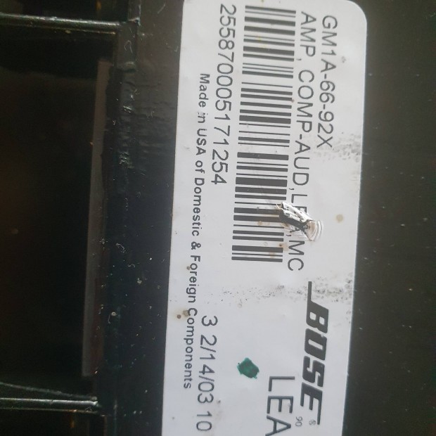 Bose erst s hangszr  mazda6