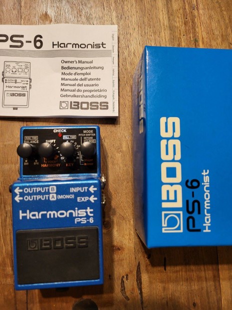 Boss PS-6 Harmonist gitr effekt pedl