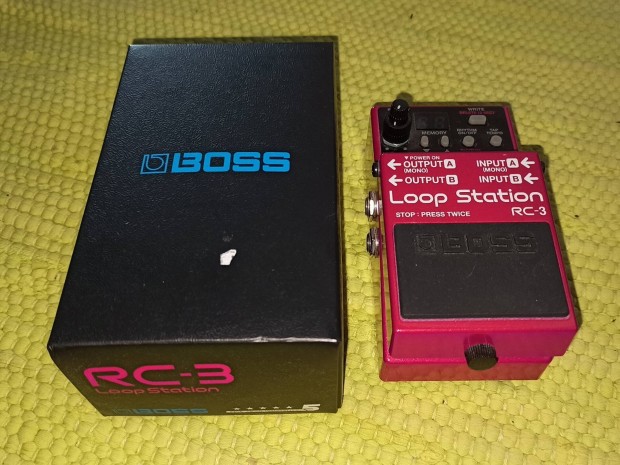 Boss RC3 looper gitr effekt pedl