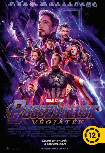 Bosszllk Vgjtk moziplakt poszter Avengers Endgame