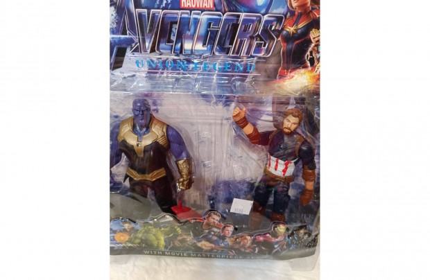 Bosszllk, Thanos s Amerika kapitny figura szett, 18 cm-es, j!