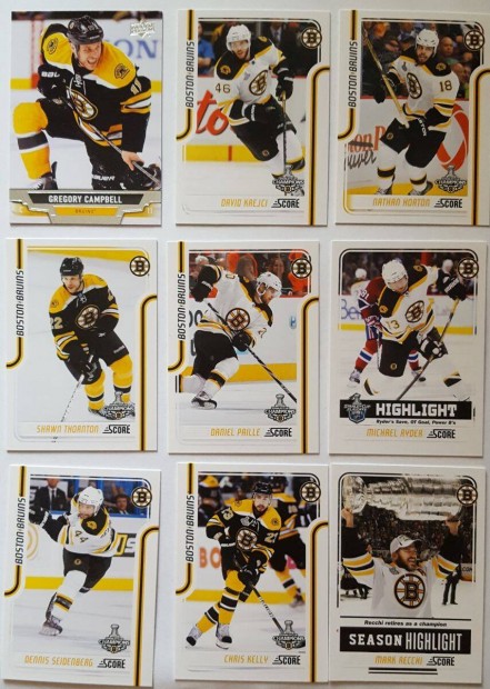 Boston Bruins NHL krtyk Marchand Chara Bourque, stb