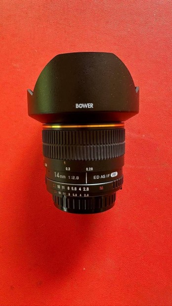 Bower 14mm f2.8 ED AS IF UMC (Nikon) objektv
