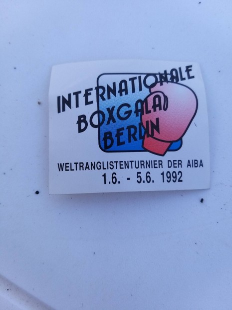 Box ,sport, matrica 1992