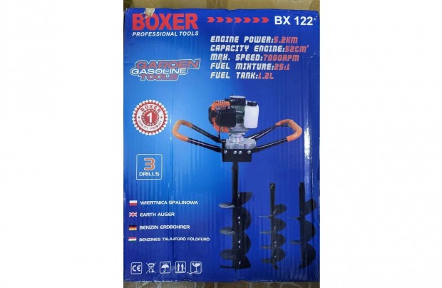 Boxer benzines benzinmotoros talajfr fldfr lyukfr 5,2LE 52cm3