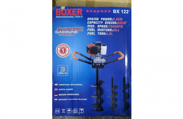 Boxer benzines talajfr fldfr lyukfr 5,2LE 52cm3 3db csiga szett