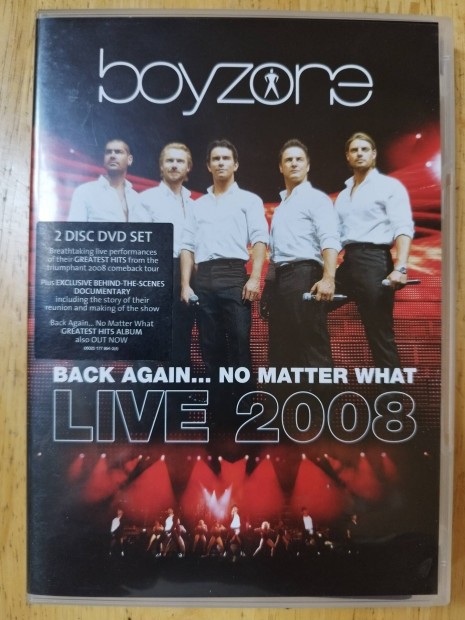 Boyzone - Live 2008 jszer duplalemezes dvd 