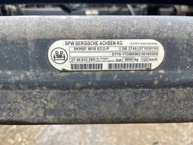 Bpw p�tkocsi h�d