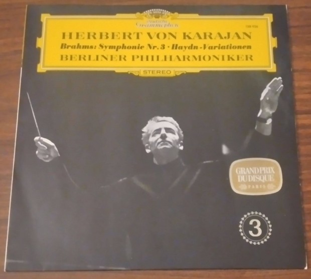 Brahms: Symphony no. 3, Haydn- Variationen - Karajan - DG LP