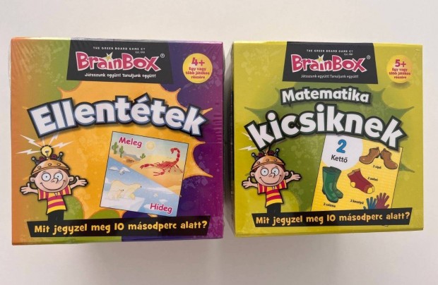 Brainbox jtk (2 db): Ellenttek + Matematika kicsiknek j! Bontatlan