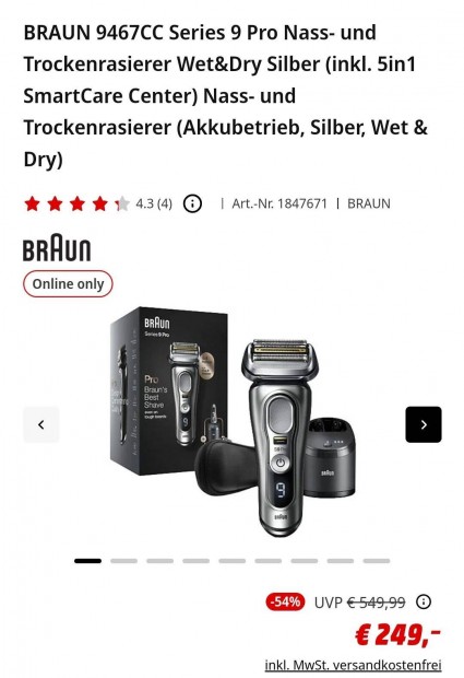 Braun 9467CC Series 9