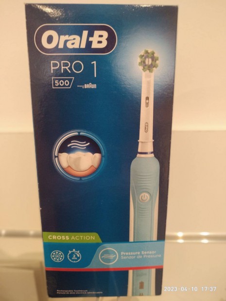 Braun Oral-B Pro1 500 fogkefe vilgoskk sznben j bontatlan 3v gari