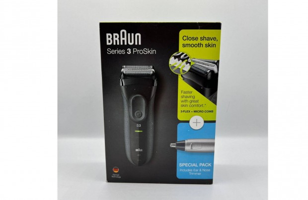 Braun Series 3 Proskin elektromos borotva, orr- s flszrnyr j
