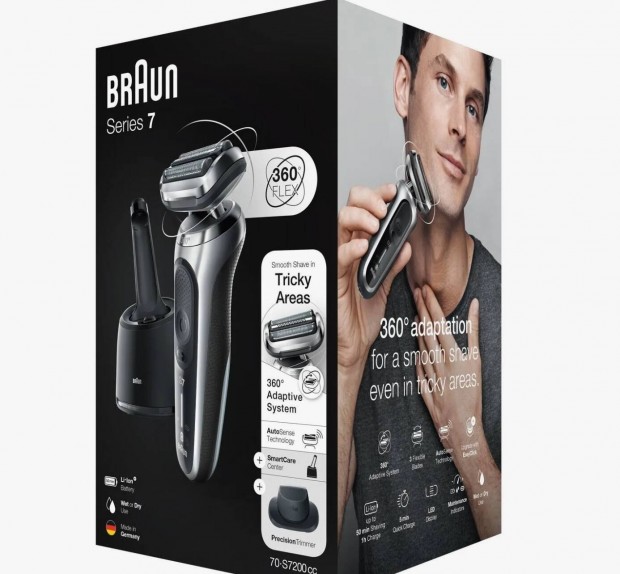 Braun Series 7 71-S7200cc Wet&Dry Borotva Smartcare egysggel 