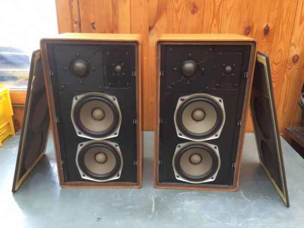 Braun prémium Fa dobozos Hifi Hangfal Pár 3 utas 4 ohm