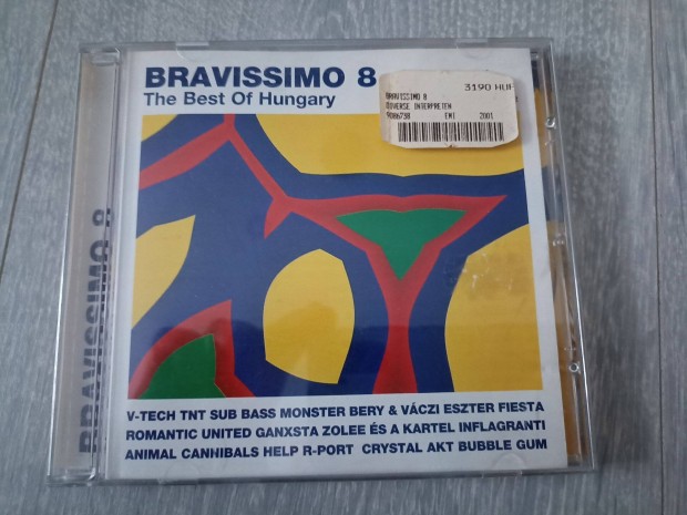 Bravissimo 8 - The Best Of Hungary eredeti gyri cd lemez P+C:2001