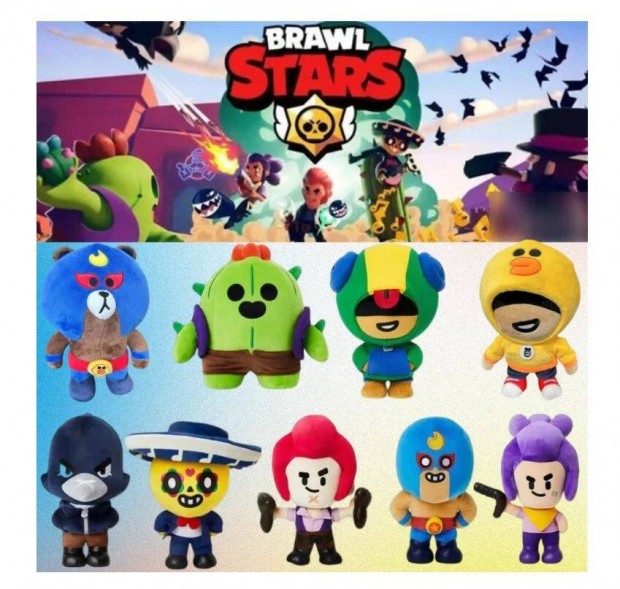 Brawl Stars 26 cm-es extra plssfigurk