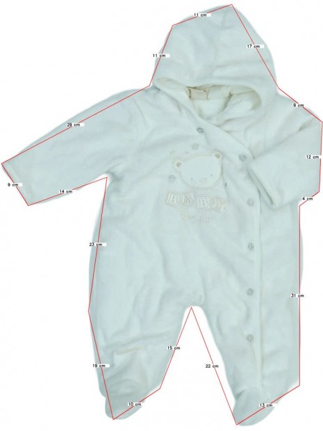 Brecrest Új (címkés) Lány Baby overál (Méret: 68)