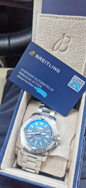 Breitling Avenger 43 Full szett gyri garancia 2027.11.05 