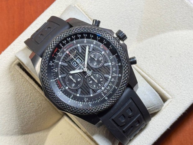 Breitling Bentley 6.75 Midnight Limited Edition Blacksteel 48 Lgsw