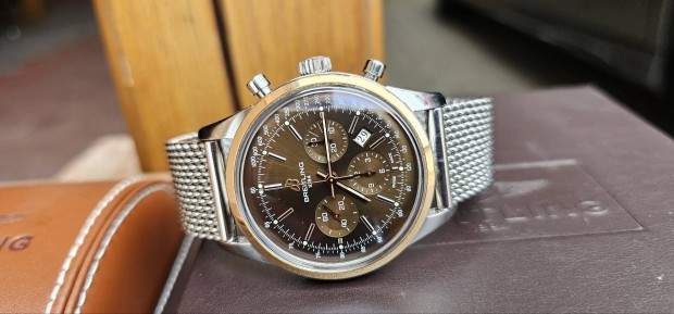 Breitling Transocean Chronograph Steel &Rose Gold 