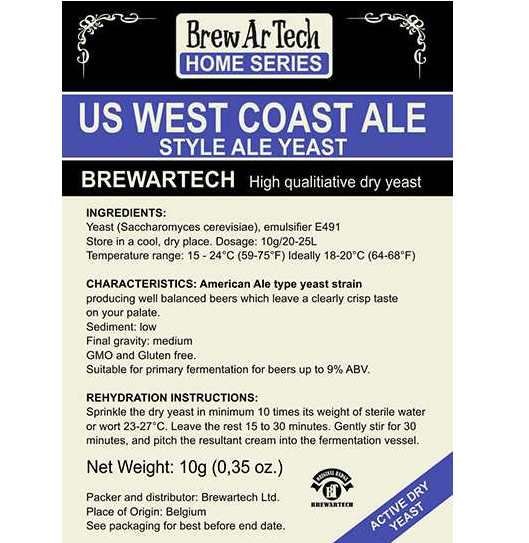 Brewartech US West Coast Ale  Srleszt 10g  (2294)