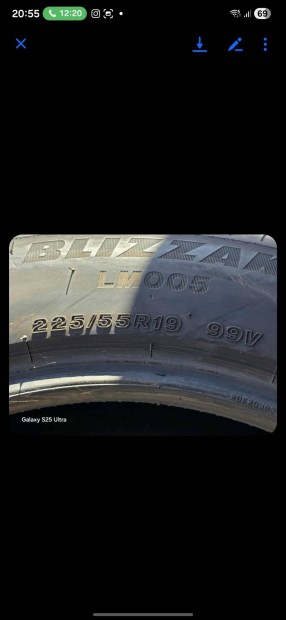 Bridgestone Blizzak LM005 225/55 R19 103V tli gumi