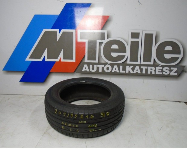 Bridgestone Potenza S001 RFT 205/55R16 91W, DOT 4112, 7,5 mm