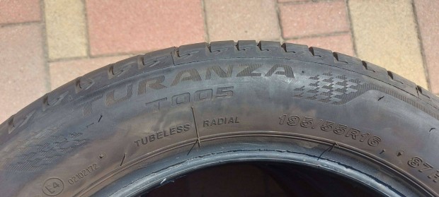 Bridgestone Turanza 195/55r16 4db nyári gumi DOT0524 eladó!