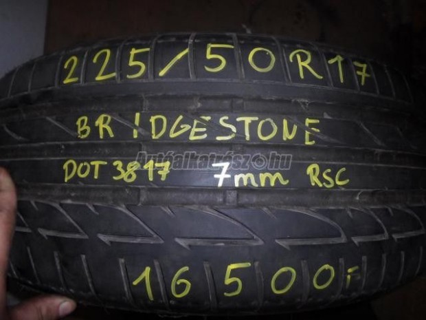 Bridgestone potenzas001 nyári 225/50r17 98 w tl 2017