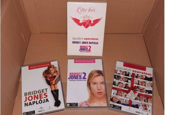 Bridget Jones naplja Love Box dszdobozos 3 DVD -s kiads 3 film