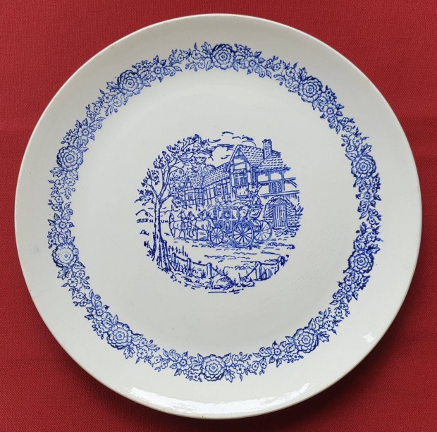 Brighton angol jelenetes porcelán tálaló kínáló tányér tál ló lovas