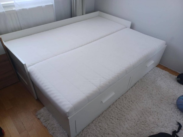 Brimnes kanapeagy ikeas 2 fiókkal 2 matraccal