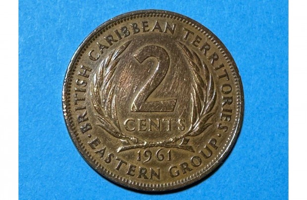 Brit Kelet Karib 2 cent - 1961 - II Erzsbet - Karib-szigetek