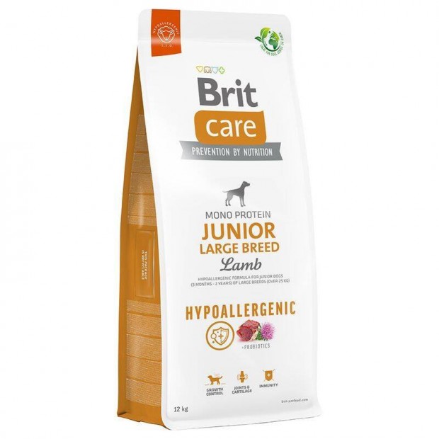 Brit care Hypoallergenic hipoallergn junior kutyatp brny rizs tp