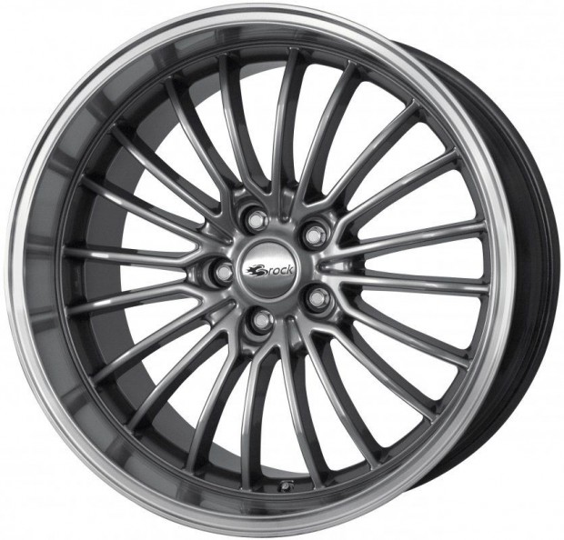 Brock B24GP CSSHP - Kr�m ez�st perem pol�rozott 10,5X20 5X130 ET45