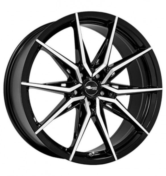 Brock B42 SGVP - Fényes fekete polírozott 9,5X20 5X114,3 ET45 CB64,1