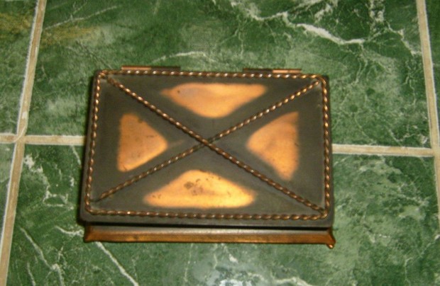 Bronz kislda, kszertart doboz 16 x 11 cm, 5, 5 cm magas