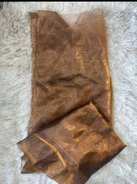 Bronz szn organza anyag 