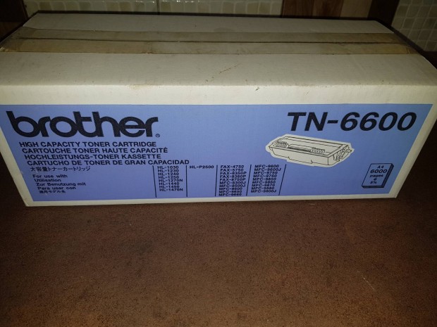 Brother tn-6600 lzernyomtat toner original j