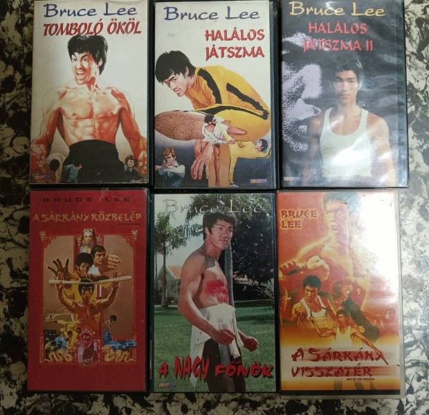Bruce Lee Msoros VHS pack 6 filmmel