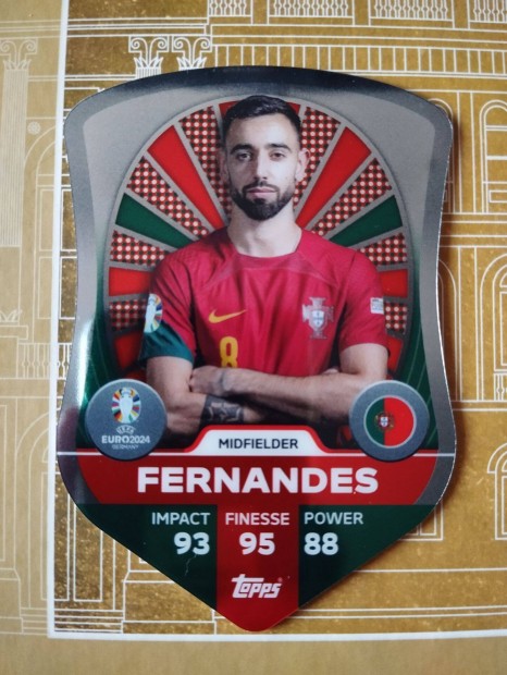 Bruno Fernandes (Portuglia) Chrome Pro Elite Schield Euro 2024 krtya