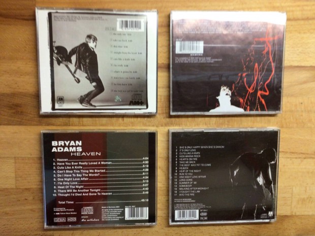Bryan Adams CD -4 db egytt 5000,- ft