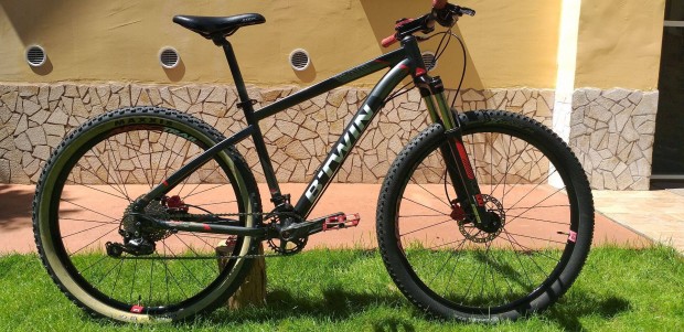 Btwin Rockrider 540 MTB S-es kerékpár bicikli újszerű Győr