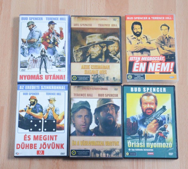 Bud Spencer s Terence Hill DVD-k (500ft/db)