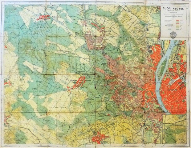 Budai hegyek Budars Nagykovcsi trkp 1947, Kossuth hd, lerombolt