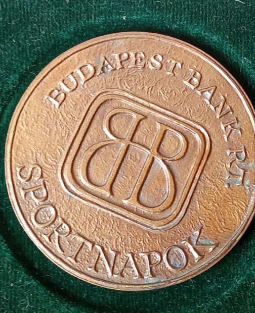 Budapest Bank Sportnapok bronz plakett  1992