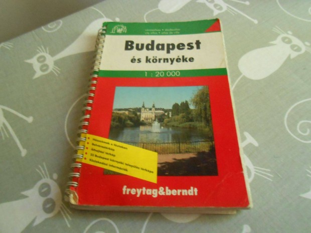 Budapest s krnyke vrosatlasz 1 : 20 000 arny 2002-s