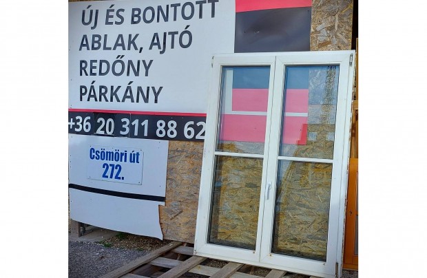 Budapesten bontott hasznlt hszigetelt manyag ablak 120 x 160