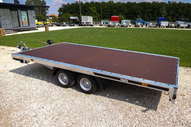 Budapesten új Martz GT (4x2m, 2700 kg) autószállító utánfutó eladó